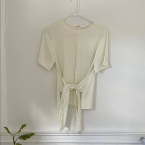 Club Monaco size extra small tie front top